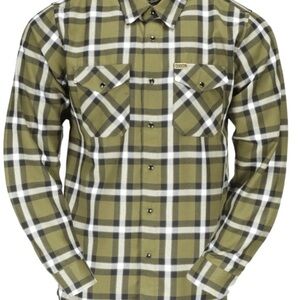 DIXXON Men's Green THE .556 Plaid Button Down Shirt